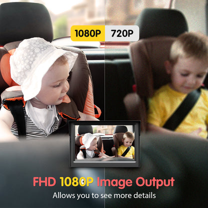 Baby Mirror for Car, Back Seat Baby Car Camera with Night Vision