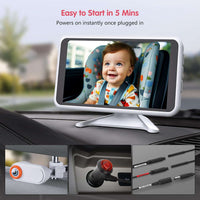 Luckview Baby Car Monitor | BM2-White - Luckview